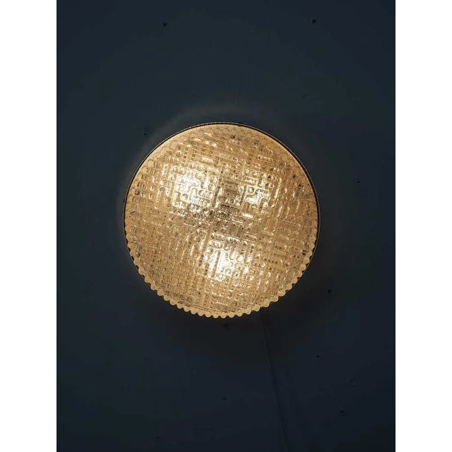 Clear Glass Ceiling or Wall Lamp from Staff Leuchten, 1960s For Sale - Image 9 of 11