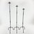 Hand Forged Iron Candelabra Set of 3 (93-113cm) Antique Copper Finish Slender Stem with High Arched Base For Sale - Image 6 of 6