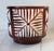 Vintage brown and white pottery planter with geometric design. Made in Italy. Makers mark on bottom. No chips or cracks....