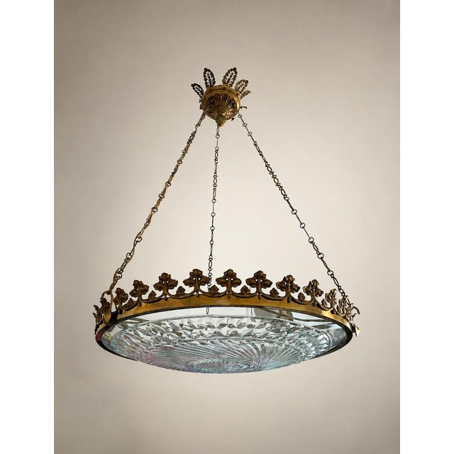 19th Century Crystal Chandelier with Leaves For Sale - Image 13 of 13