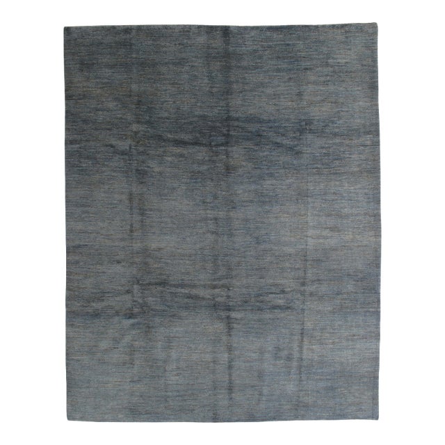 1980s Hand-Knotted Gabbeh Rug 8'0" X 10'2" For Sale