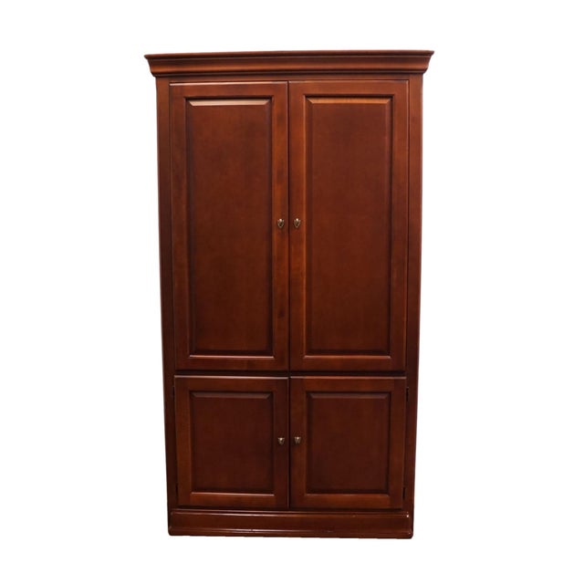 Contemporary Thomasville Impressions Martinique Collection Contemporary Traditional Style 43" Media Armoire 34941-856 For Sale - Image 3 of 12