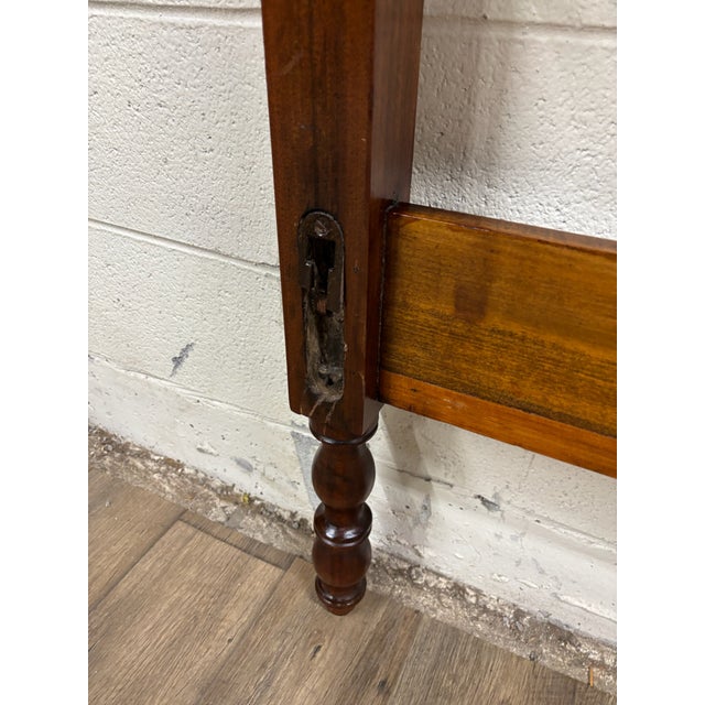 Wood Vintage Full Size Jenny Lind Spindle Bed Spool Headboard and Footboard For Sale - Image 7 of 13