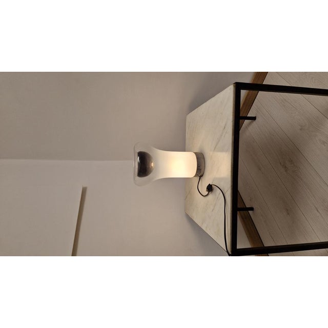 Artemide Saffo Table Lamp in Metal and Glass by Angelo Mangiarotti for Artemide, 1960s For Sale - Image 4 of 18
