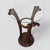 Wood Art Nouveau Carved Wood and Glass Pedestal Side Table, Early 20th Century For Sale - Image 7 of 10