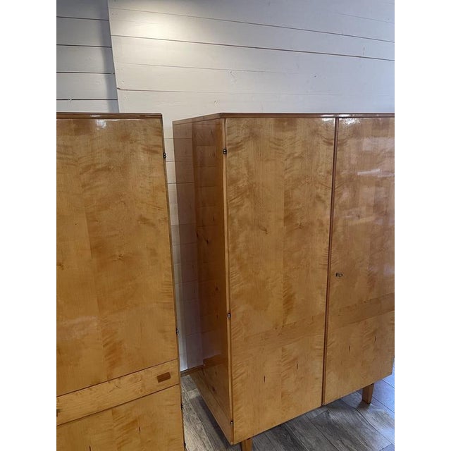 Vintage High-Gloss Wardrobes from Novy Domov, Czech-Republic, 1960s, Set of 3 For Sale - Image 10 of 18
