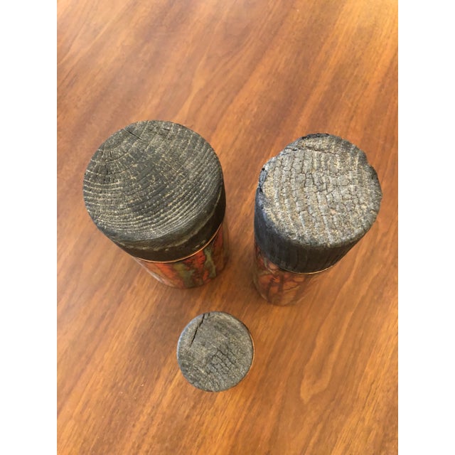 Copper Artisan Hand Made Copper Glazed Cannisters Vessels -Set of 3 For Sale - Image 8 of 12