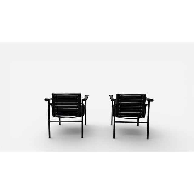 Black 1990s Lc1 Chairs by Le Corbusier, Pierre Jeanneret, and Charlotte Perriand for Cassina For Sale - Image 8 of 12