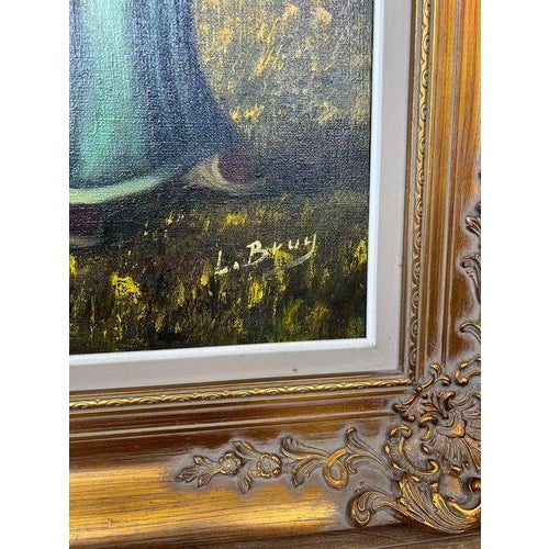 Harvest Scene, Oil, Framed For Sale - Image 10 of 18