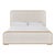 Contemporary Nomad Upholstered Bed, King For Sale