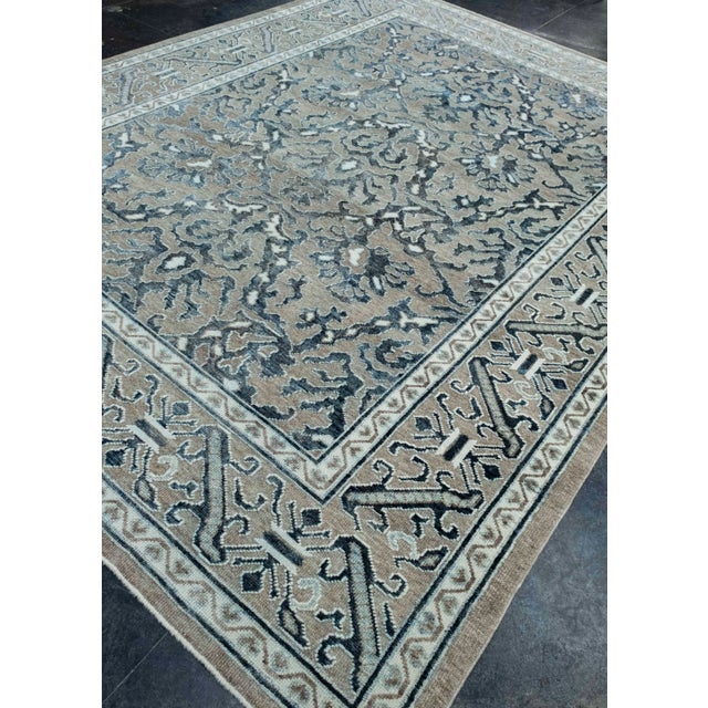 Turkish Turkish Oushak Rug 9'2" x 12' #18619 For Sale - Image 3 of 8