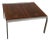 Mid Century Rosewood Chrome Square Milo Baughman Style Coffee Table For Sale
