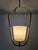 Cream Mid-Century Scandinavian Brass Pendant Lamp with Glass Shade, 1950s For Sale - Image 8 of 18
