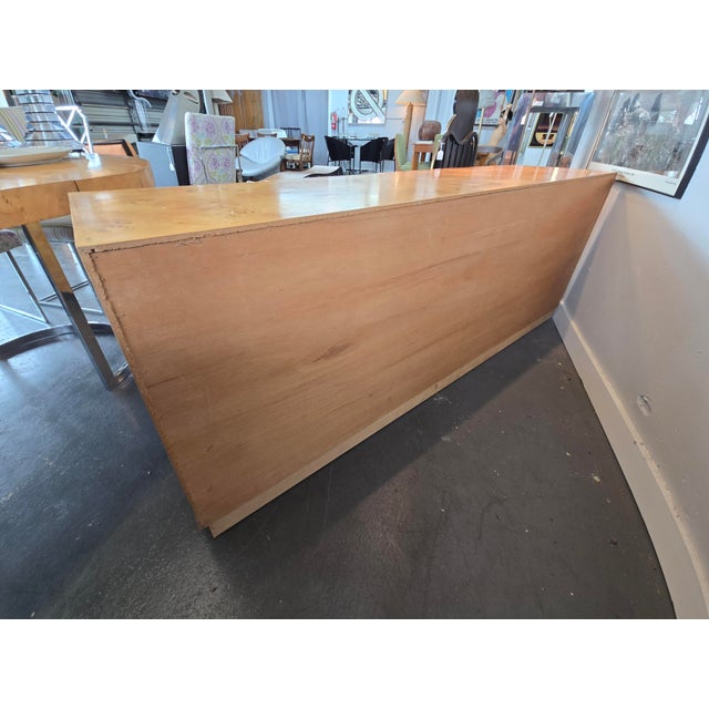 Tan Milo Baughman Burl Wood Credenza For Sale - Image 8 of 11