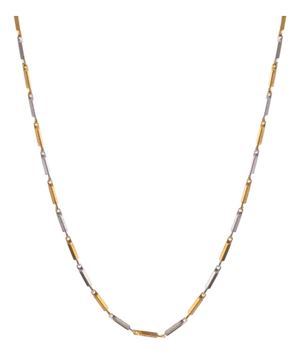 Dual Strength Silver & Gold Men’s Chain Necklace