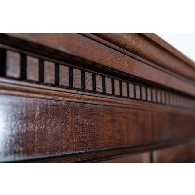 Large English Glazed Apothecary Wall Cabinet in Mahogany, 1870 For Sale - Image 11 of 14