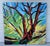 Large 48" × 48" Original Expressionist Tree Painting, 1998, Vibrant Colorful For Sale - Image 15 of 18