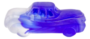 Olle Brozén Kosta Boda “Car-Toons” Blue Glass Car