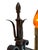 Metal 1920s Wrought Iron Spanish Revival Floor Lamp With Adjustable Height For Sale - Image 7 of 10