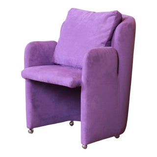 Modern Upholstered Club Chair by Preview, 1980s For Sale