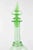 Vintage green glass decanter with cap. Excellent condition.