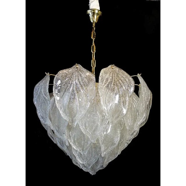 Large Murano Glass Ceiling Lamp from Mazzega, 1960s For Sale - Image 7 of 7