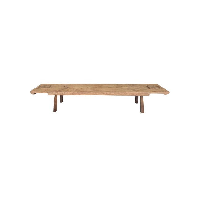 Sculptural Teak Wood Long Bench Stunning Wood Textures, Modern Organic For Sale - Image 4 of 8