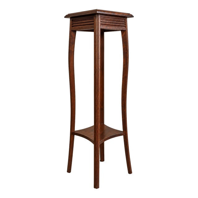 English Victorian Two-Tiered Wood Side Table, 1890s For Sale