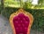 Late 20c French Louis XVI Gold Beech Burgundy Velvet Chairs - Set of 4 PCS For Sale - Image 6 of 8