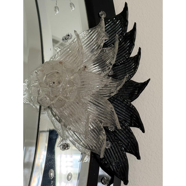Venetian Murano Glass Wall Mirror Vintage For Sale - Image 10 of 12