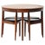 Dining Table and Chairs in Teak and Leather attributed to Hans Olsen for Frem Røjle, 1960s, Set of 5 For Sale - Image 9 of 9