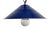 Industrial Blue Enamel Factory Pendant Lamp, 1950s For Sale