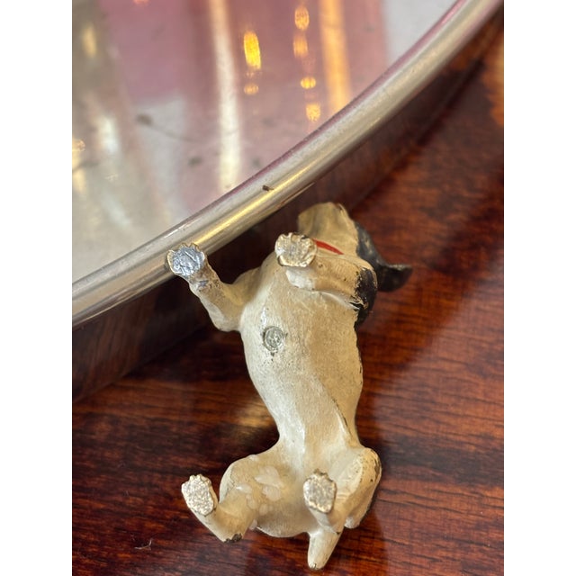 Viennese bronze animal figure french bulldog f. X. Bergmann bronze, partly decorated in color, company logo f. X. Bergmann...