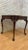 Wood Vintage Chippendale Style Carved Mahogany Single Drawer Leather Top Game Table For Sale - Image 7 of 9