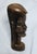 African Solid Ebony Hand Carved African Male Bust ~ Tribal Vintage Figurine ~ Primitive Statue For Sale - Image 3 of 7