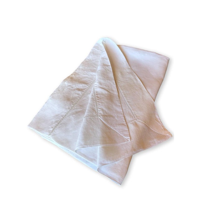 Early 21st Century Antique French Fine Linen Top Sheet, Handworked Ladderwork With Mitered Corners, No Monogram For Sale - Image 5 of 9