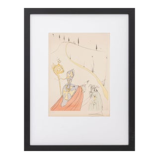 Salvador Dali "L'Amour Sacre ..." Etching, 1974 For Sale