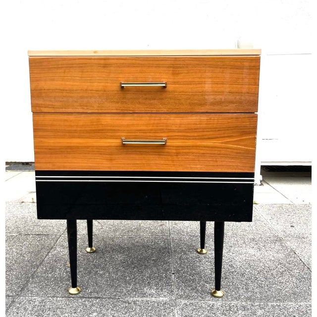 Vintage Art Deco Bedside Tables, 1960s, Set of 2 For Sale - Image 4 of 9