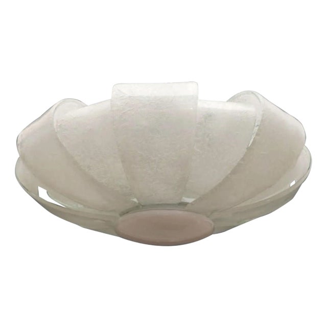 Vintage Murano Graniglia Glass Flush Mount by Aureliano Toso, Italy, 1960's For Sale