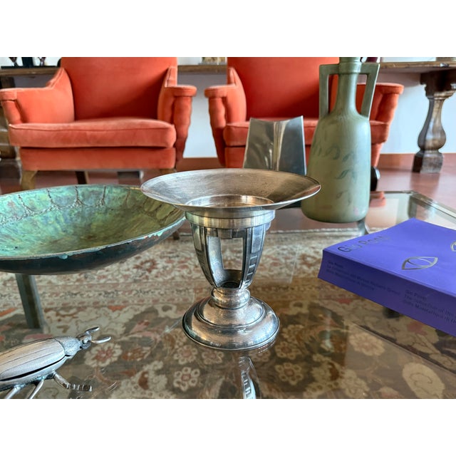 Art Deco Silver-Plated Coup / Vide Poche, France 1940s For Sale - Image 10 of 10