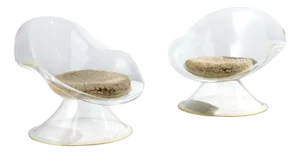Pair Daffodil Lounge Chairs by Erwin & Estelle Laverne