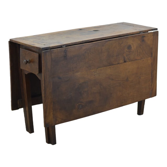 1800's Walnut Dropleaf Table For Sale