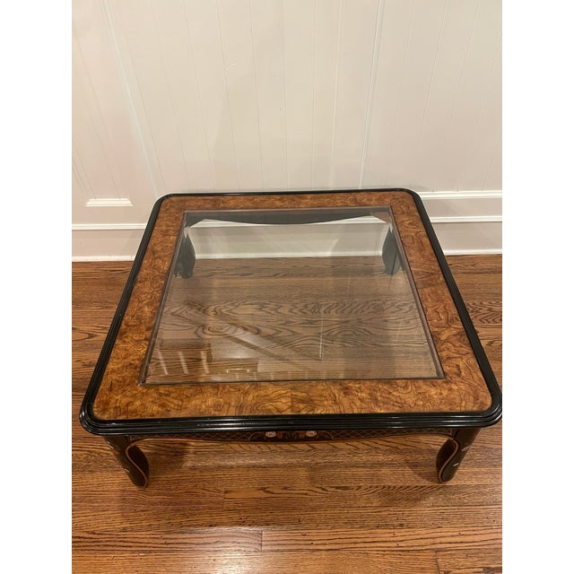 1980s Drexel Heritage Et Cetera Collection Chinoiserie Black & Gold