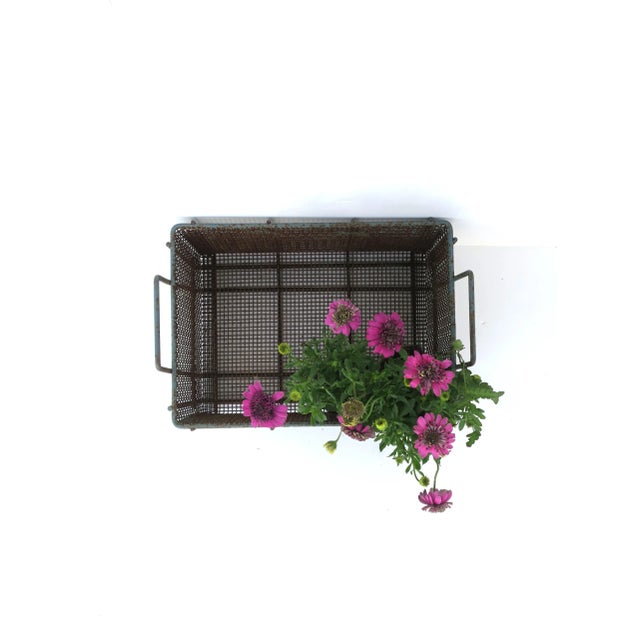 Iron Wire Wicker Basket For Sale - Image 4 of 10