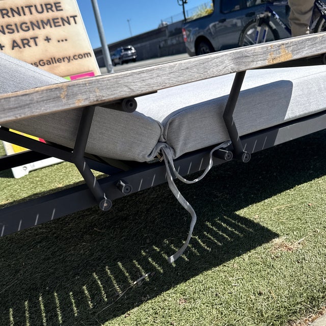Metal Gloster Grid Outdoor Chaise Loungers, Set of Four For Sale - Image 7 of 12
