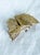 Vintage 1960s gold-tone filigree butterfly brooch in an Art Nouveau Revival style with openwork lace-style wing...