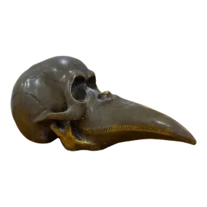 1970s Abstract Brutalist Style Bronze Skull Sculpture