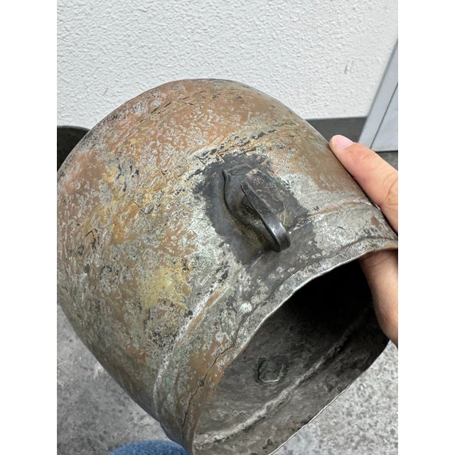 Antique Metal Vessels, Set of Three For Sale In San Francisco - Image 6 of 12
