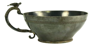 1800's Ottoman Empire Solid Silver Handled Cup