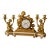 19thC French Louis XVI Gold Ormolu Clock Set - 3 Pc For Sale